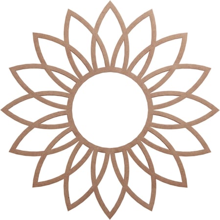 Ekena Millwork Daisy Wood Fretwork Pierced Ceiling Medallion, Wood (Paint Grade), 26"OD x 9"ID x 3/8"T CMWP26X26X0375DAMF